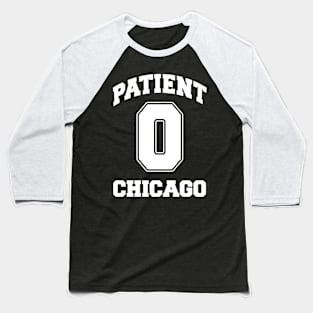 Patient Zero Zombie Chicago - White Baseball T-Shirt